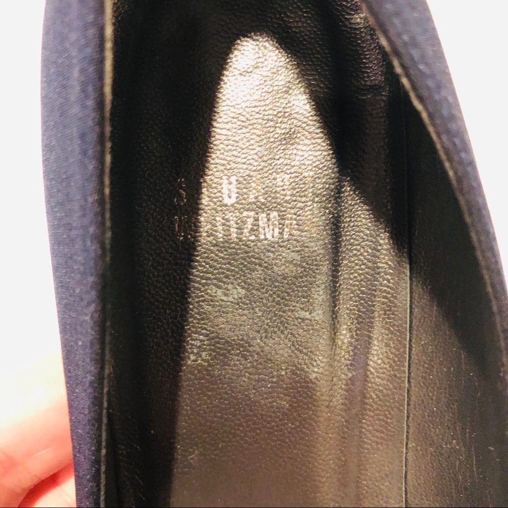 Stuart Weitzman Black Fabric & Patent Leather Bow - image 7